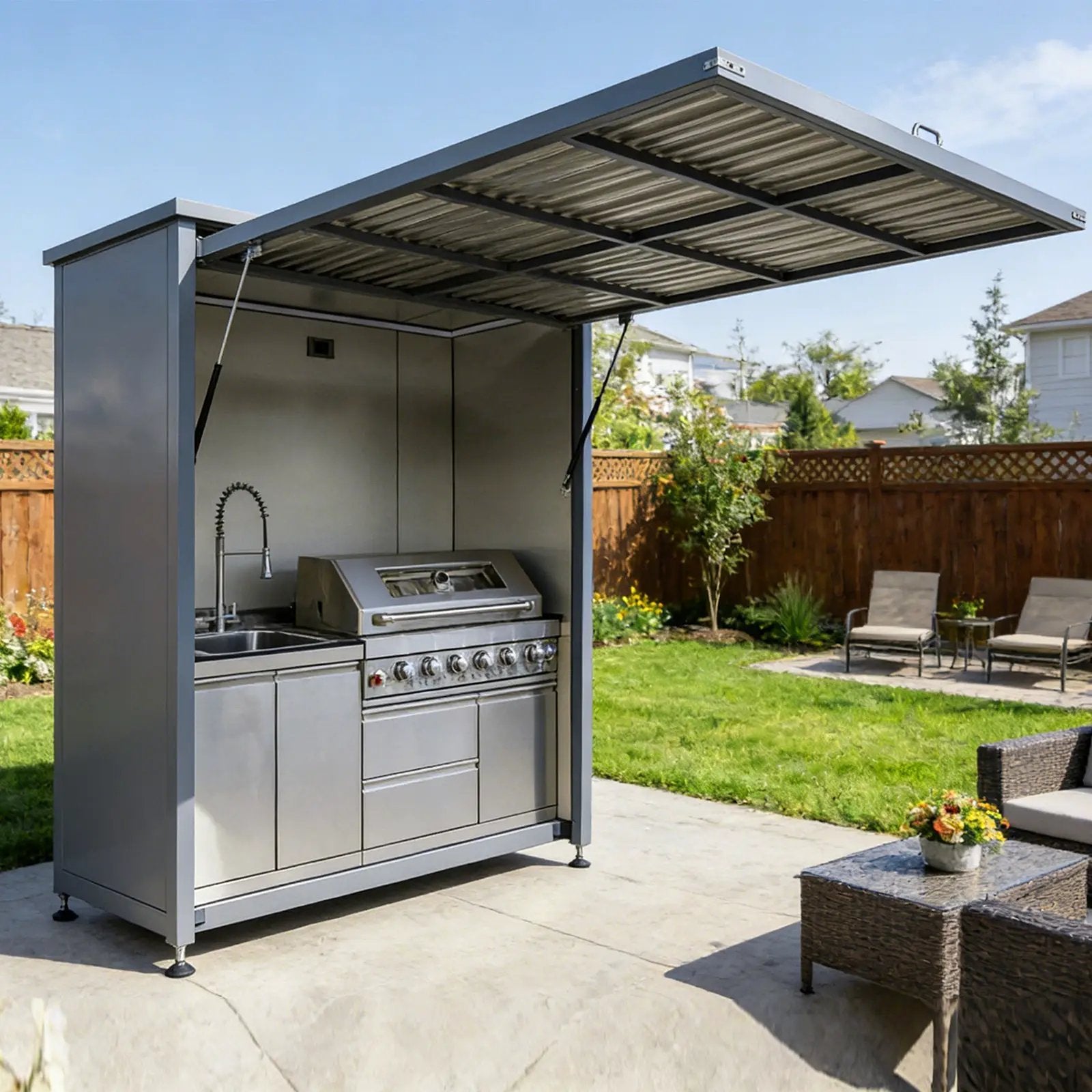 3ftx7ft BBQ House Outdoor Kitchen by Chery Industrial
