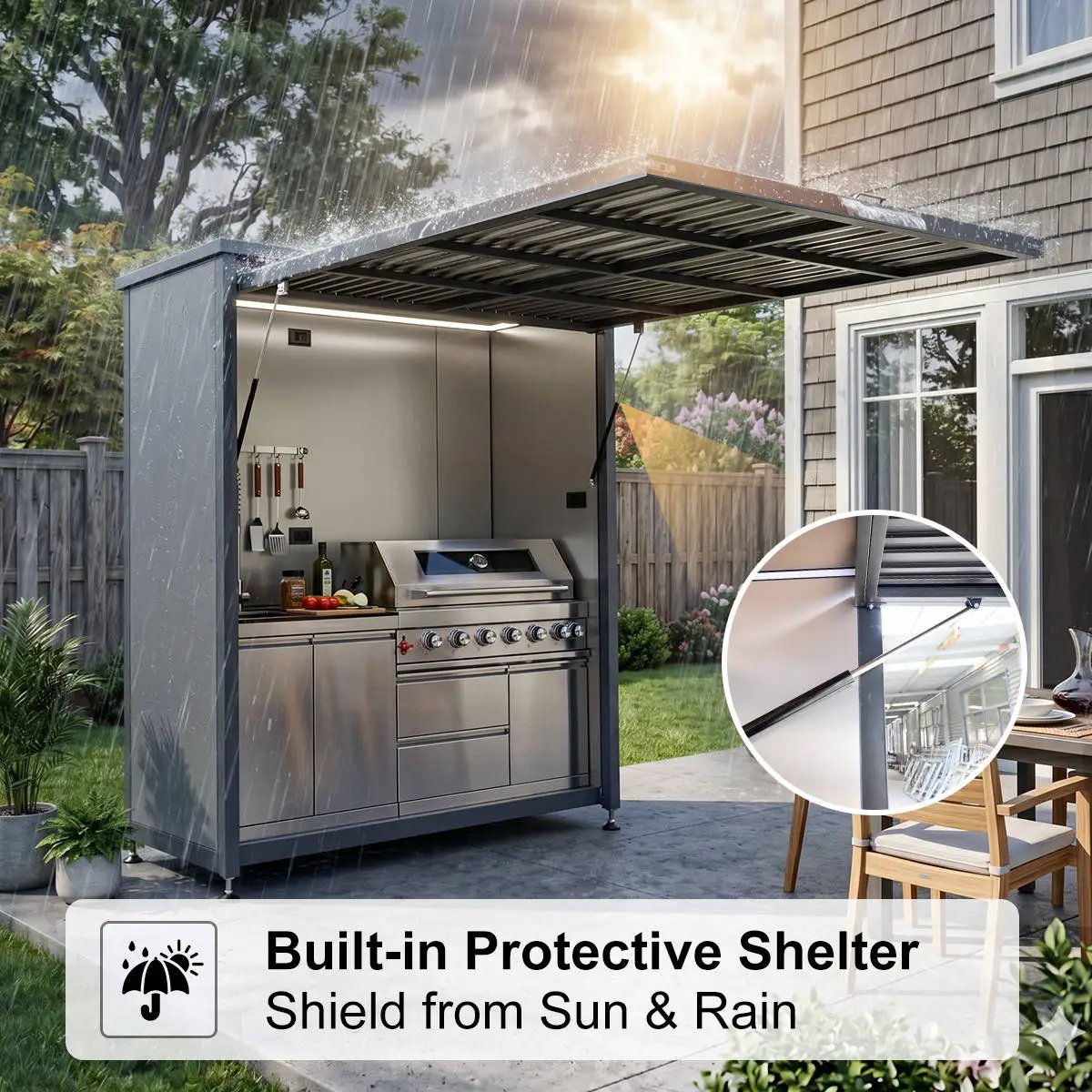 3ftx7ft BBQ House Outdoor Kitchen by Chery Industrial