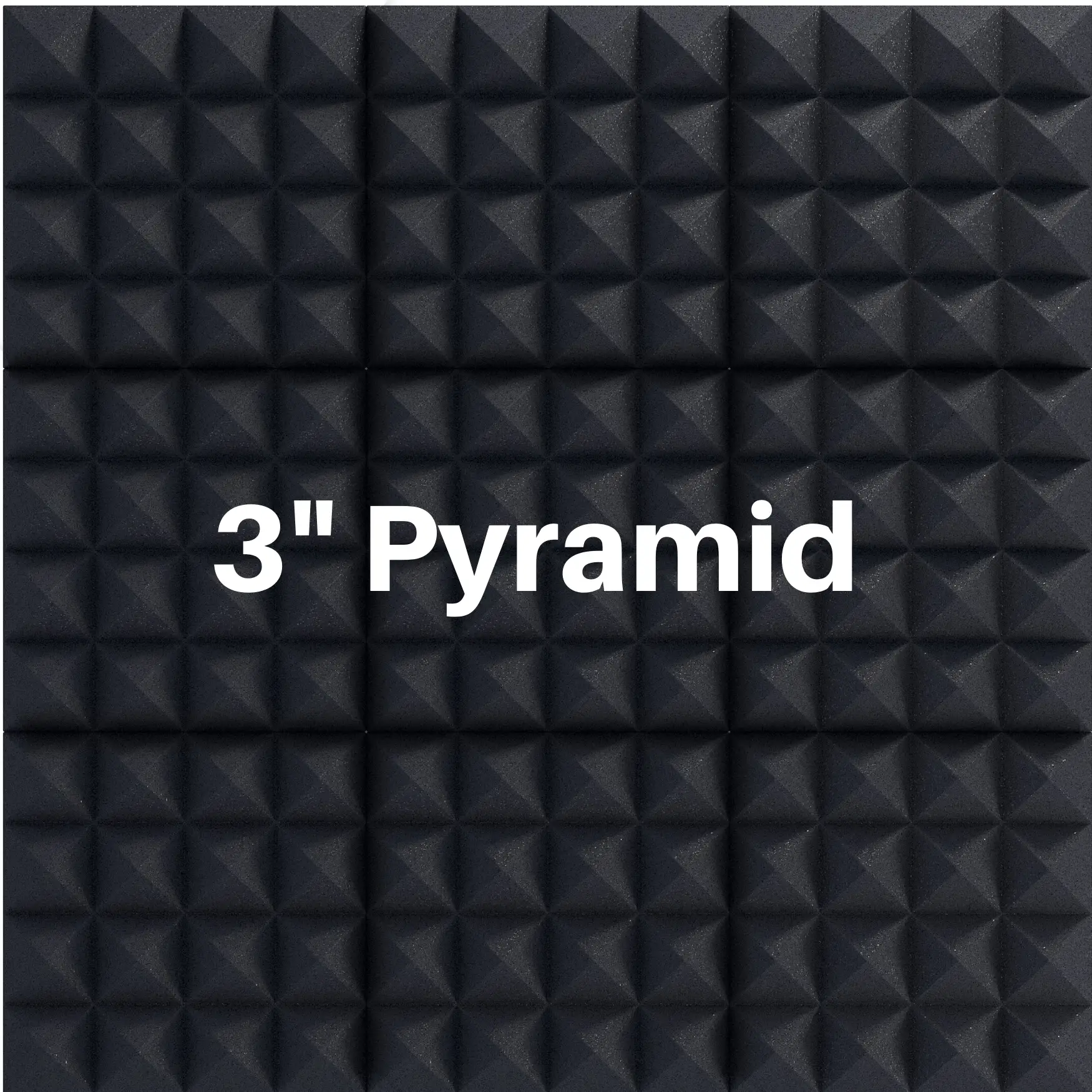 3 Inch Acoustic Foam Pyramid Style Panels - 13 Color Options by SoundAssured