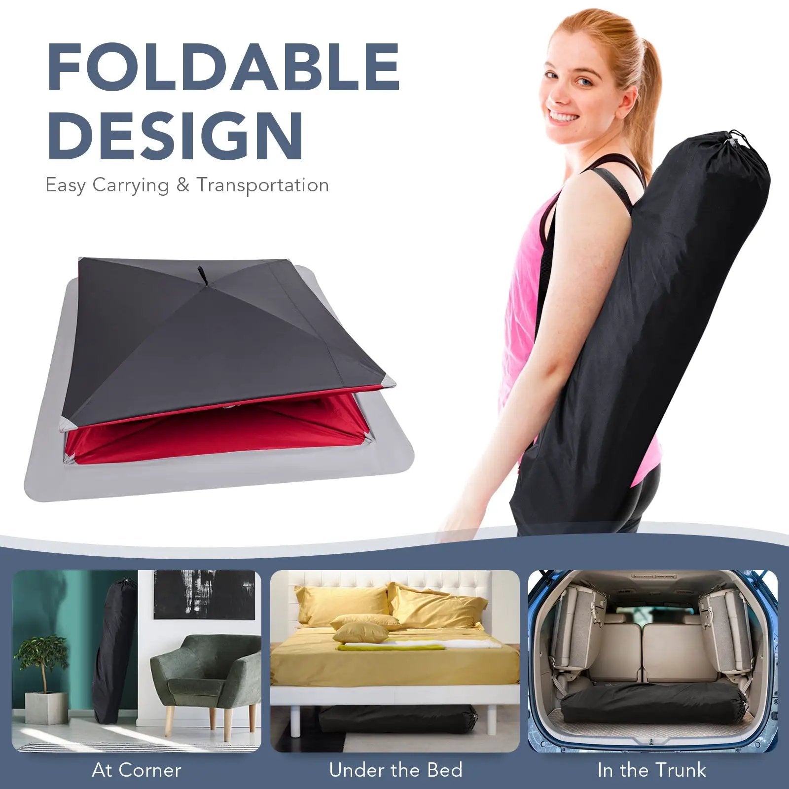 3-person Portable Pop-up Ice Shelter Fishing Tent with Bag by DirectDeals