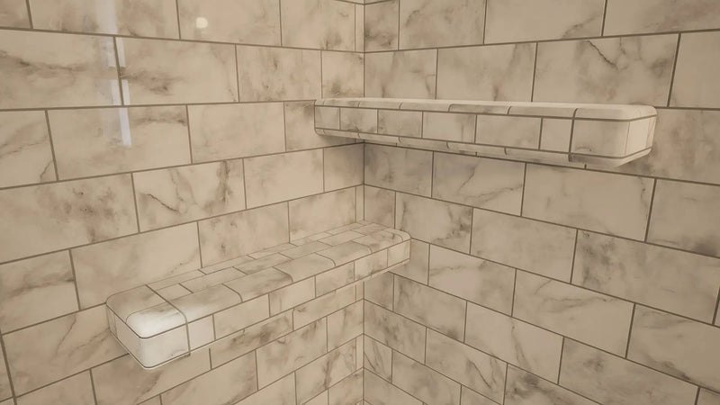 The Original™ Deluxe 38" x 60" Shower Conversion Kit with Orange Waterproof Board by The Original Granite Bracket