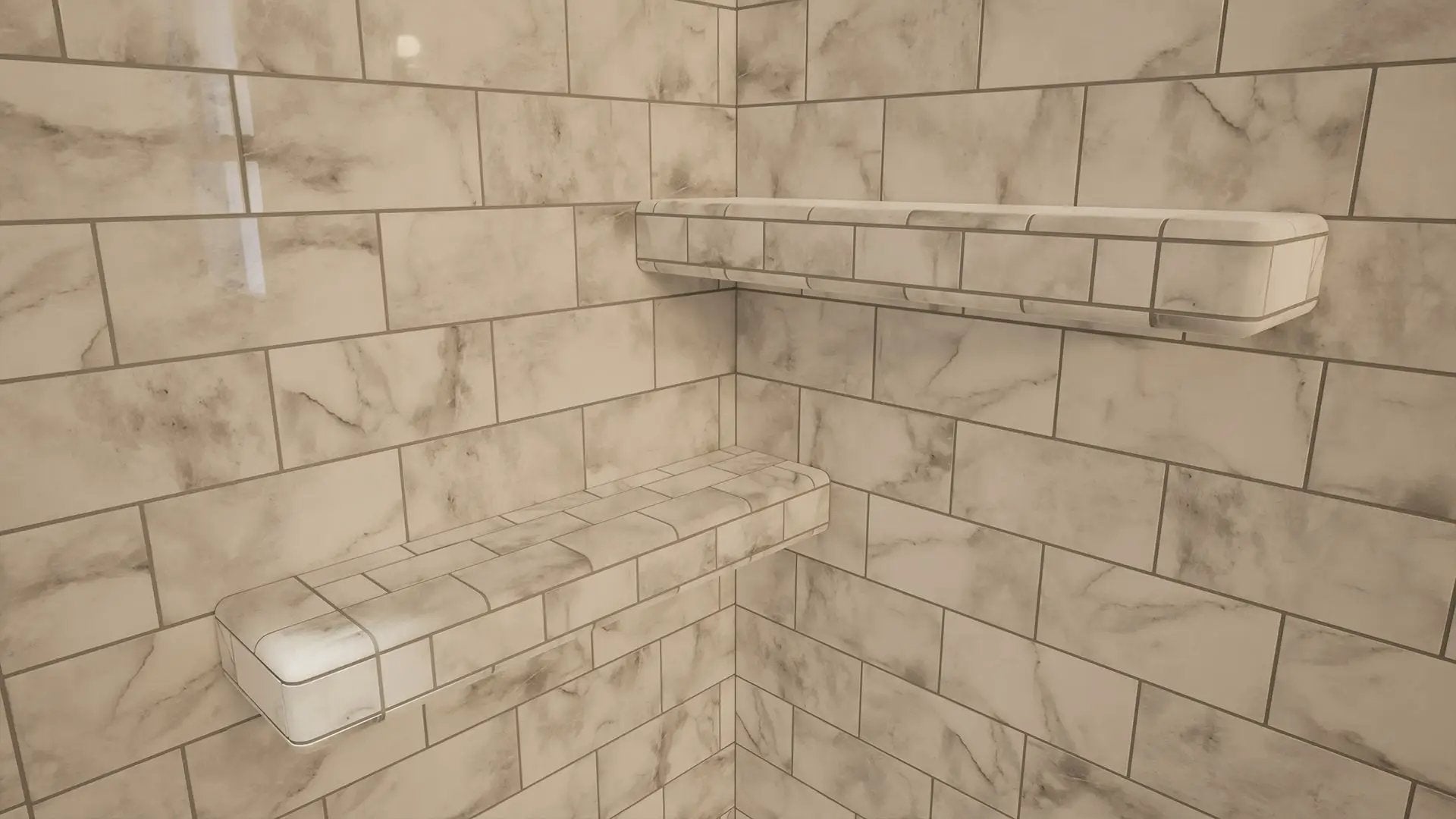 The Original™ Deluxe 48" x 48" Shower Conversion Kit with Orange Waterproof Board by The Original Granite Bracket