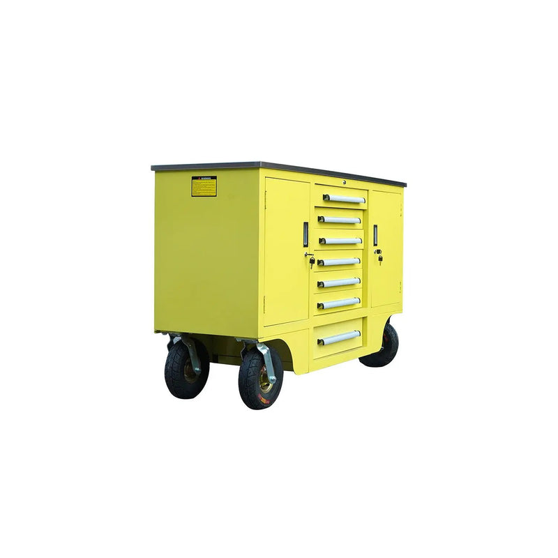 4.5ft Heavy Duty Mobile Workbench with 7 Drawers & 2 Cabinets by Chery Industrial