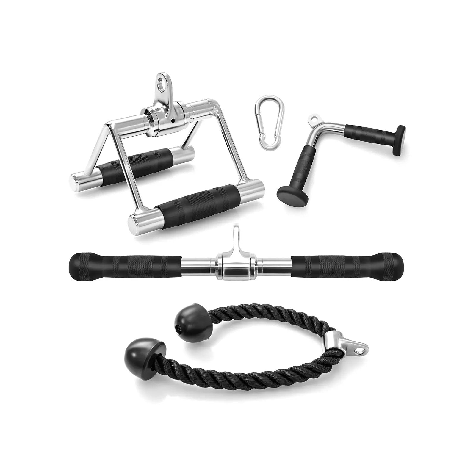 4-Piece Cable Machine Attachment Set for Home Gym by DirectDeals