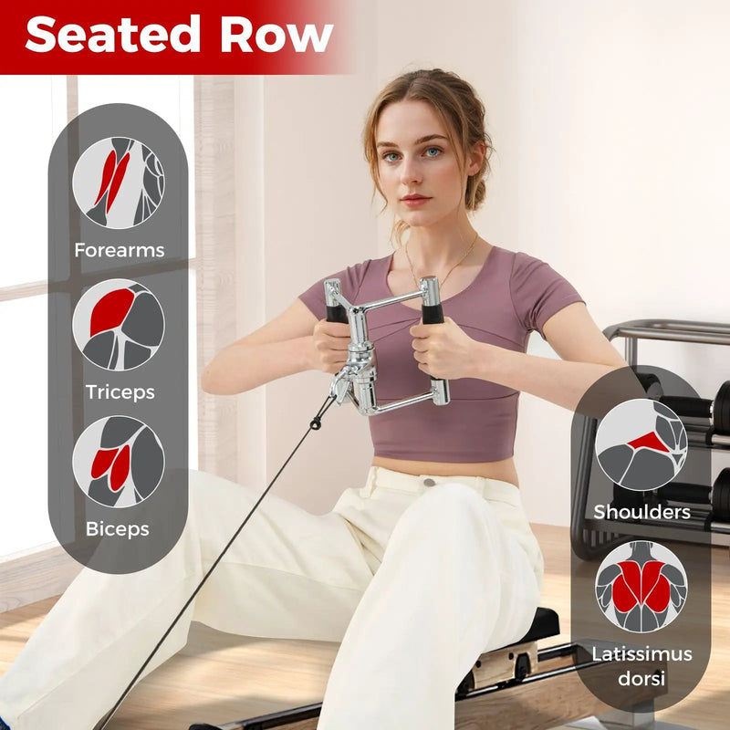 4-Piece Cable Machine Attachment Set for Home Gym by DirectDeals