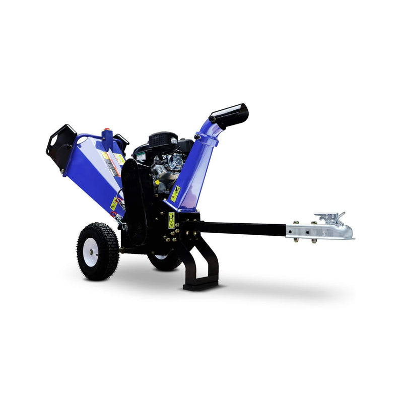 Heavy-Duty 4-Inch 208CC Gas Drum Wood Chipper Shredder With Tow Hitch (SAK47504) by SAKSBY WHOLESALE