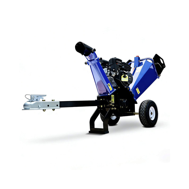 Heavy-Duty 4-Inch 208CC Gas Drum Wood Chipper Shredder With Tow Hitch (SAK47504) by SAKSBY WHOLESALE