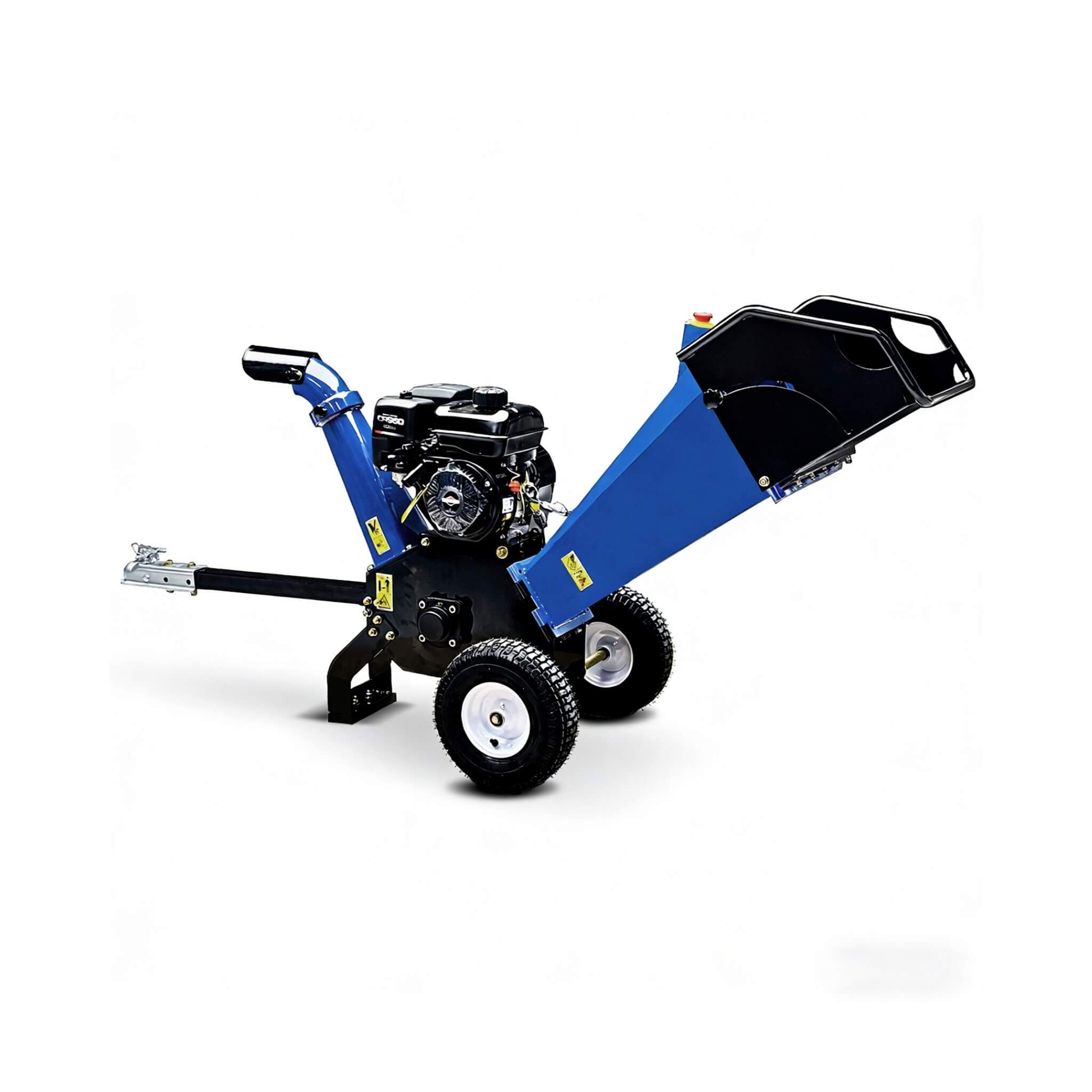 Heavy-Duty 4-Inch 208CC Gas Drum Wood Chipper Shredder With Tow Hitch (SAK47504) by SAKSBY WHOLESALE