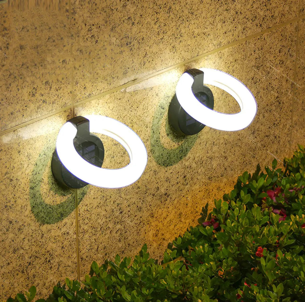 4 Pack Round Outdoor Ground Lights Adjustable Disk Solar Pathway Lamp by Outdoor Solar Outlet