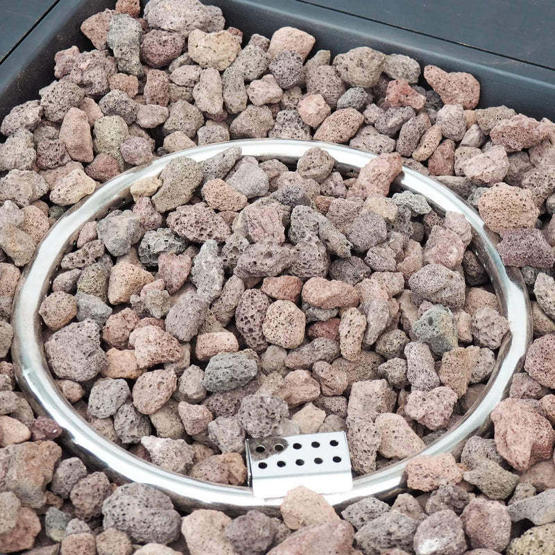 Alora 40-Inch 50K BTU Modern Outdoor Square Iron Backyard Patio Fire Pit (SAK31635) by SAKSBY WHOLESALE