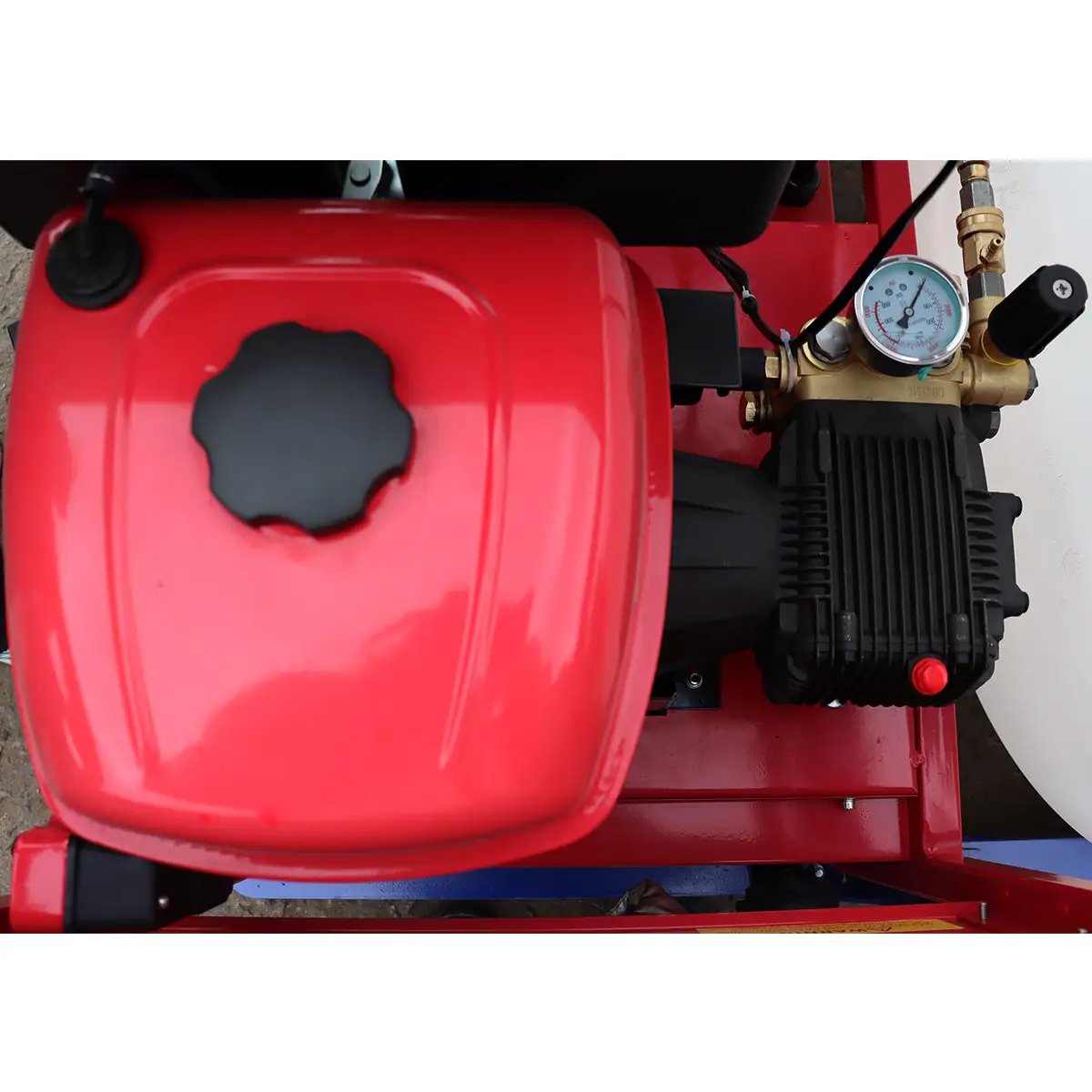 Industrial 4000 PSI Hot Water Pressure Washer with 436 Gal Water Tank by Chery Industrial