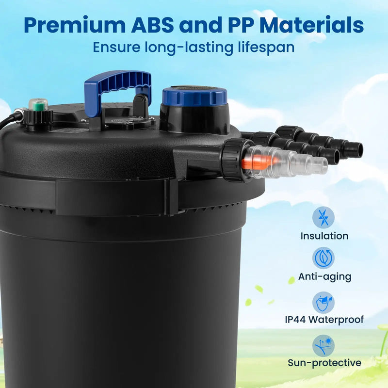 4000 Gallons Pond Pressure Bio Filter with 13W UV Light by DirectDeals