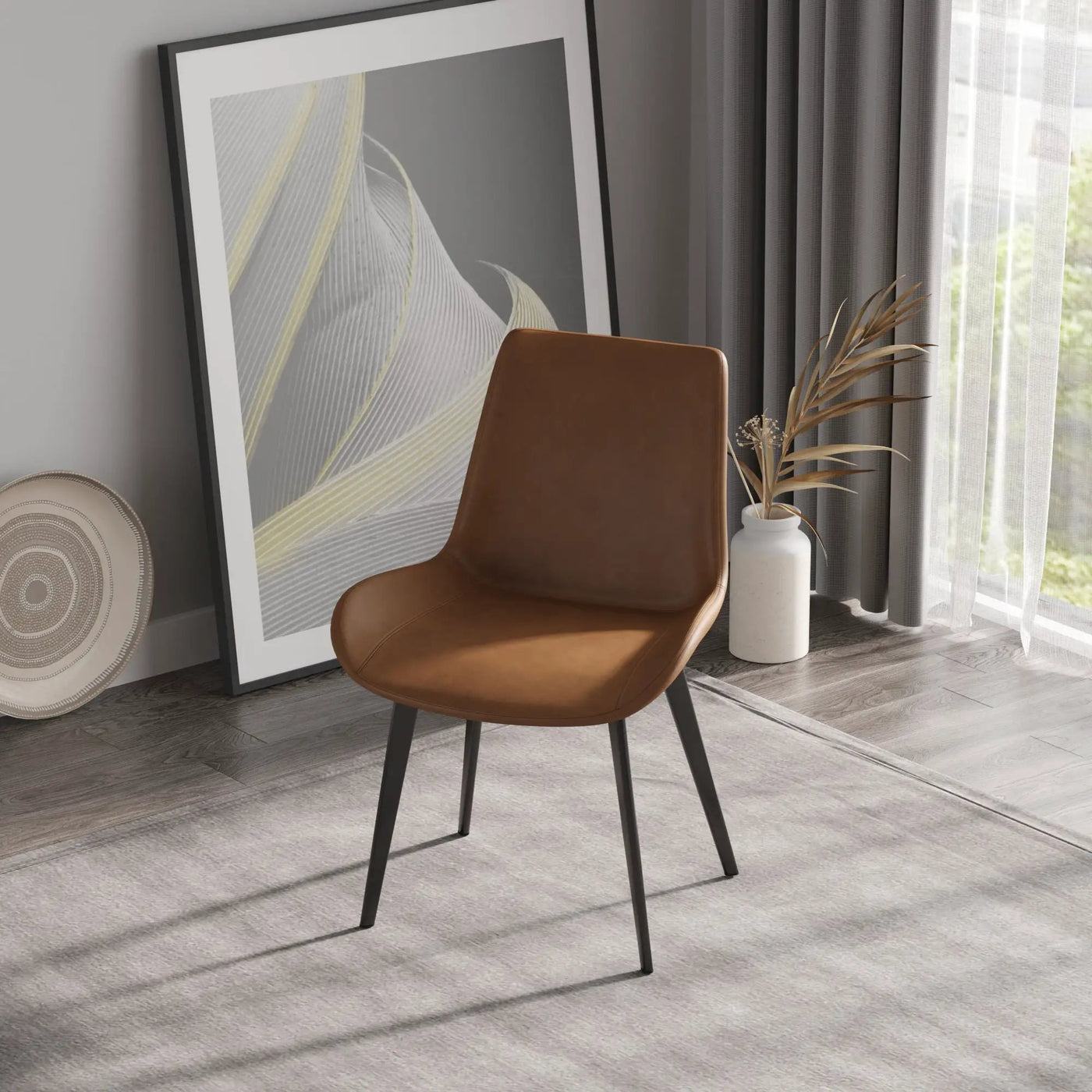 Modern Dining Chair Living Room Metal Leg Dining Chair (Set of 2) by HouseOfZazla