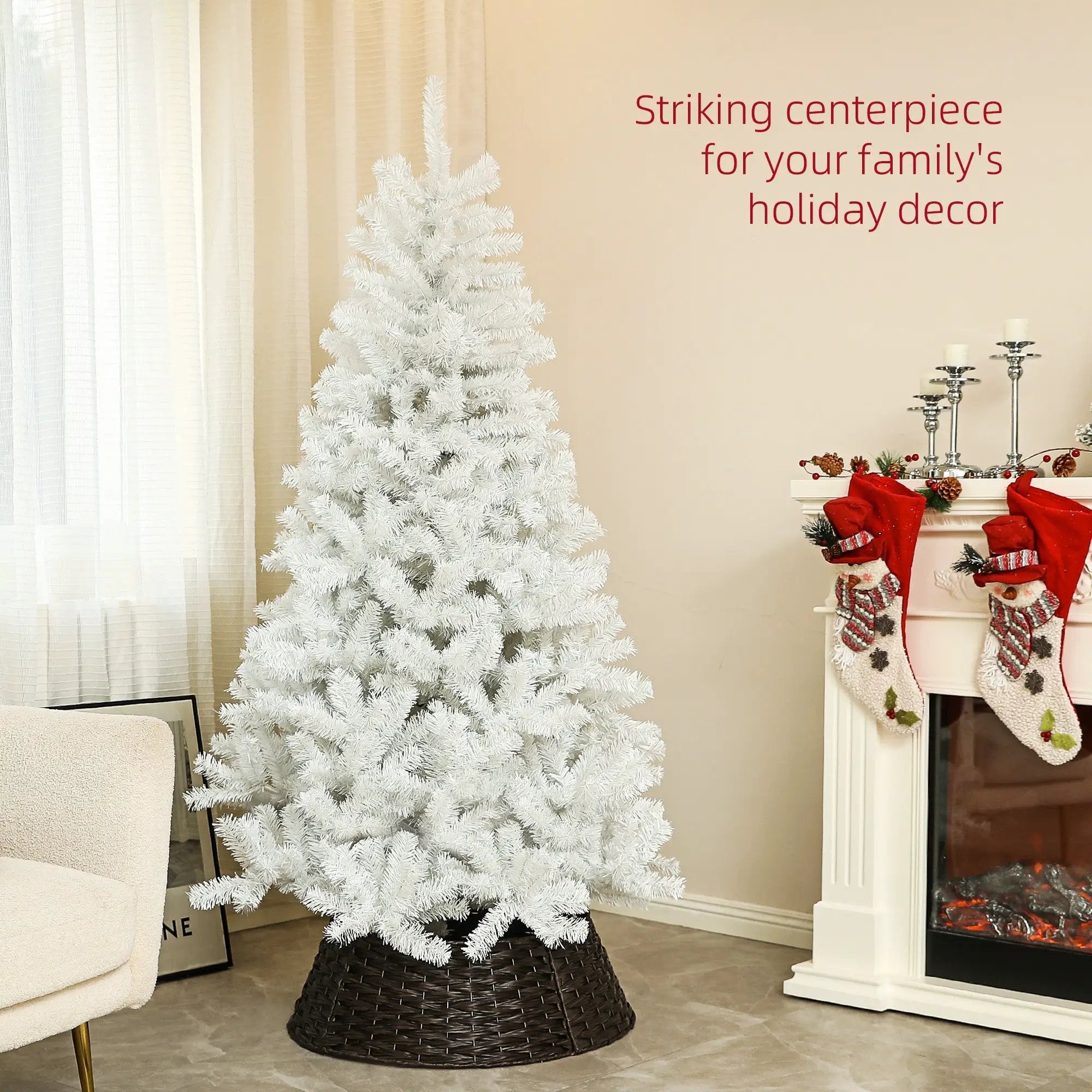 HOMCOM 6ft Tall Artificial Christmas Tree by HouseOfZazla