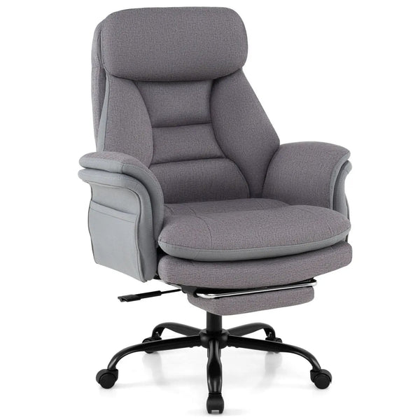 Big and Tall Office Chair with Footrest – 400 LBS Capacity