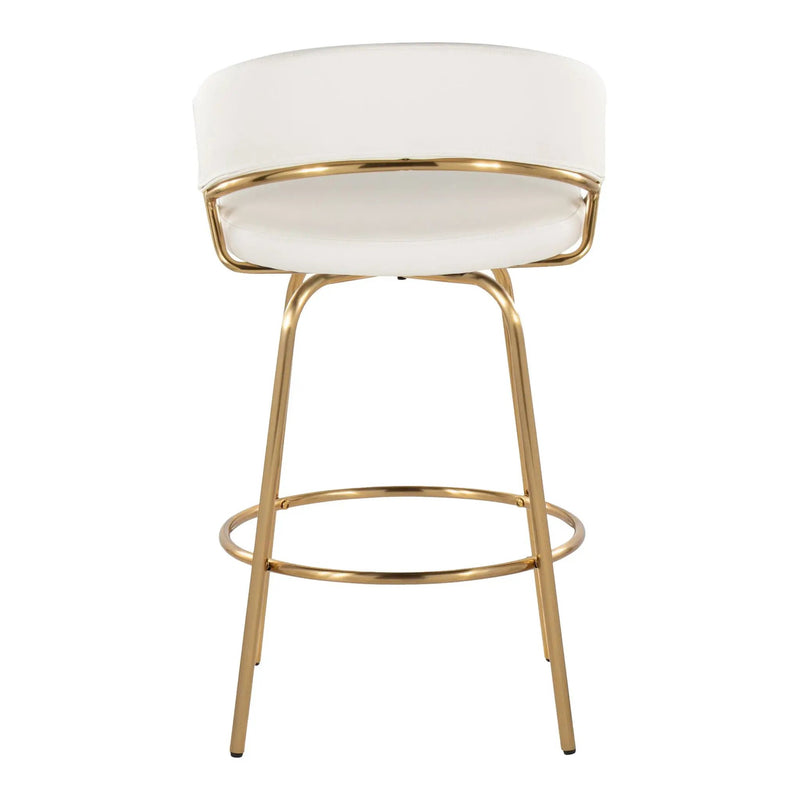 Jie - Glam Fixed Height Counter Stool (Set of 2) by Unique Piece Furniture