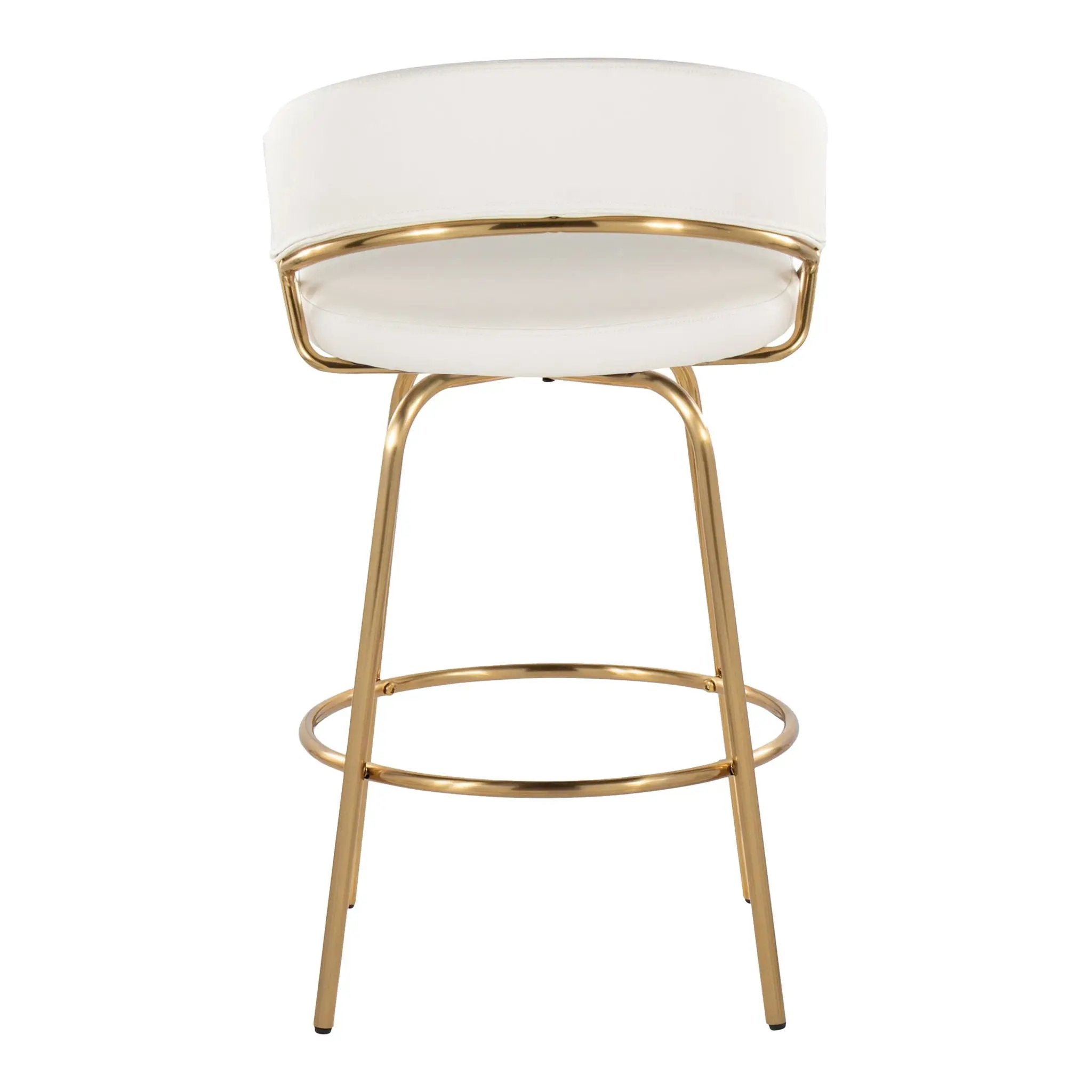 Jie - Glam Fixed Height Counter Stool (Set of 2) by HouseOfZazla