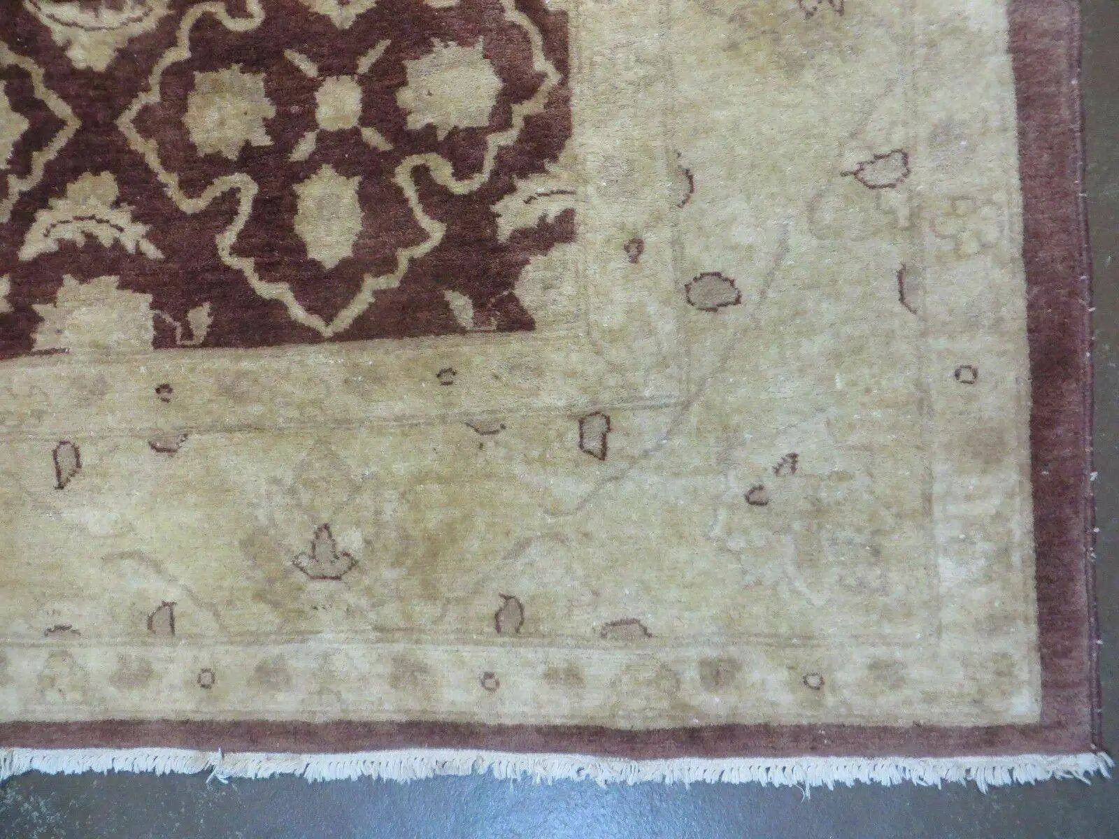 7' X 10' Vintage Fine Handmade Pakistan Peshawar Chobi Floral Wool Rug Vegy Dye by Jewel Rugs