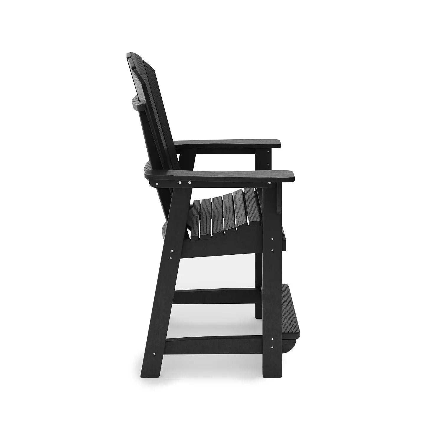 Adirondack Style Counter Chair Stylish HDPE Poly Lumber For Dining, Patio, And Garden Comfort by Unique Piece Furniture