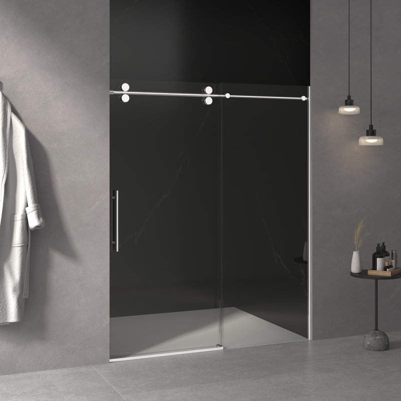 56"-60"W x 76"H Frameless Shower Door by HouseOfZazla