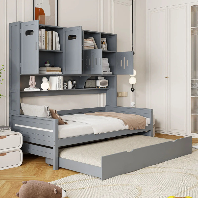 Daybed With All-In-One Cabinet And Shelf by Unique Piece Furniture