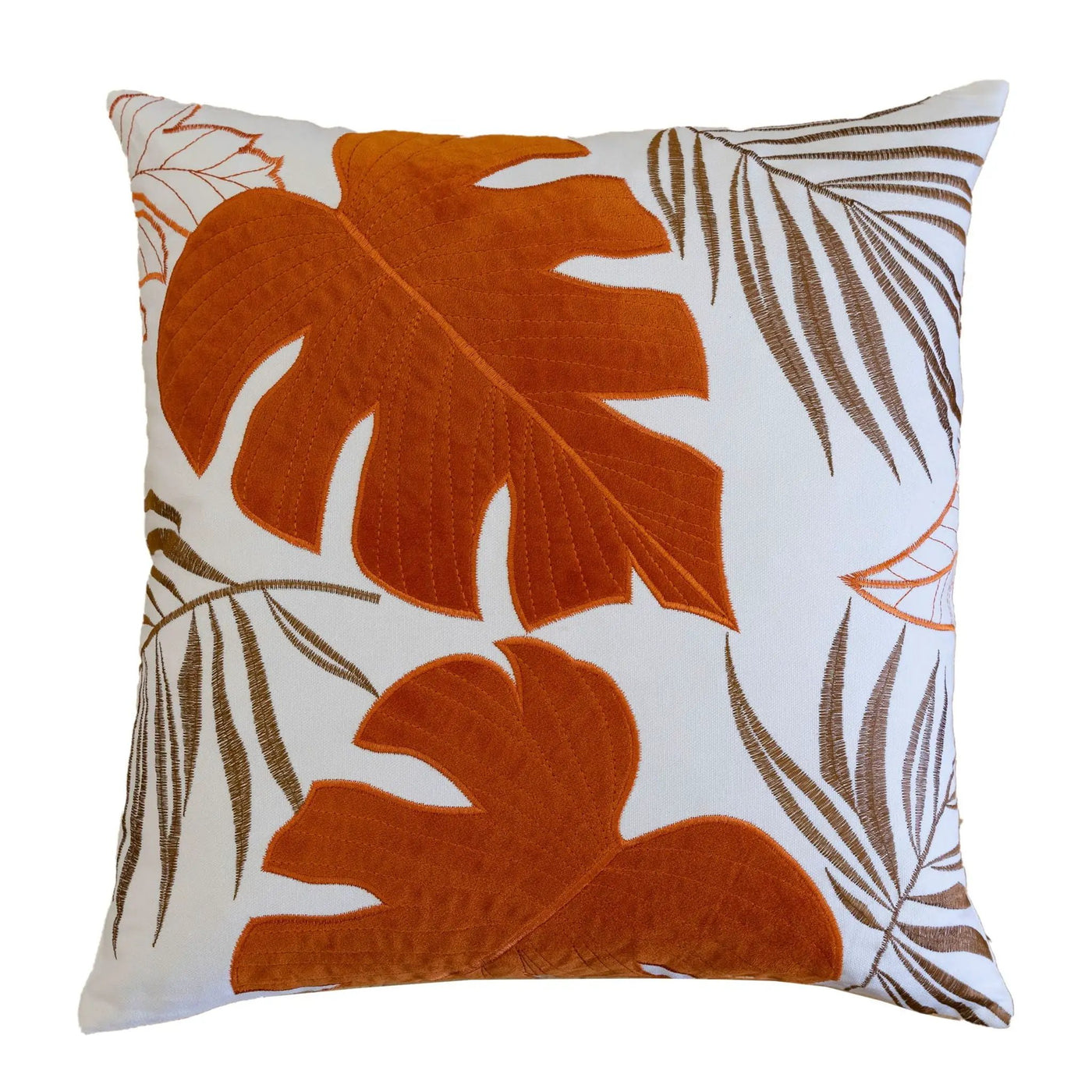 Autumn Vibes Leaf Accent Pillow by HouseOfZazla
