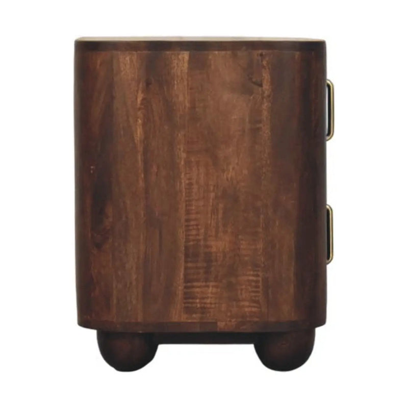 Solid Wood Marlowe Fluted Nightstand by HouseOfZazla