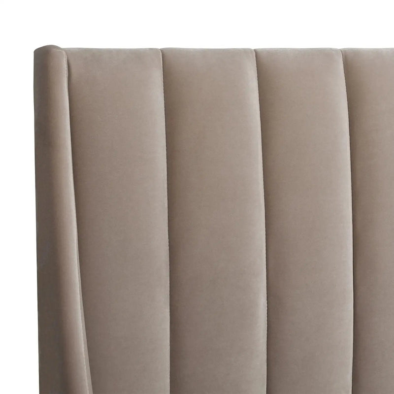 Aspen - Vertical Tufted Modern Headboard Platform Bed Set by HouseOfZazla