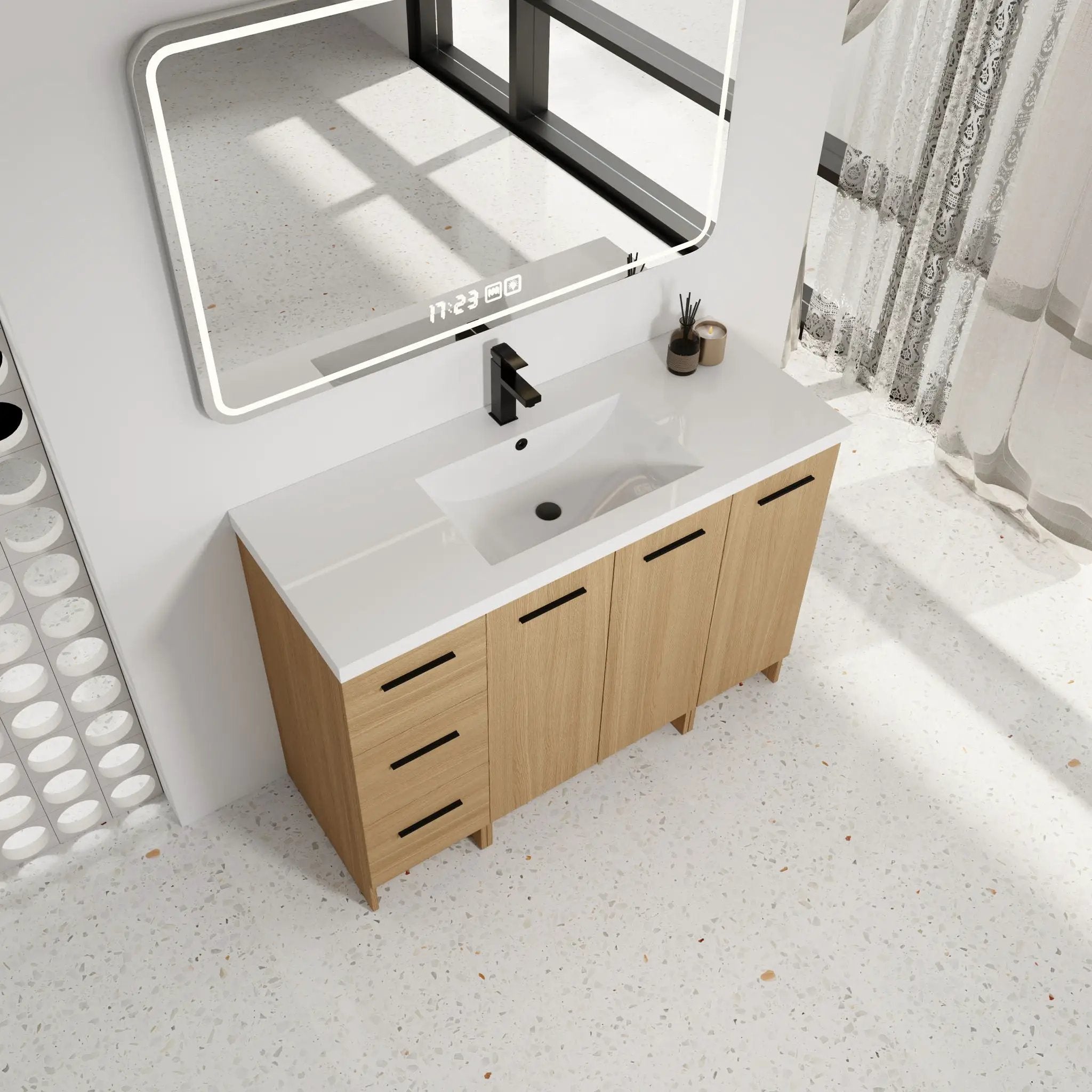 Floating Bathroom Vanity With Sink, Modular Cabinet by Unique Piece Furniture