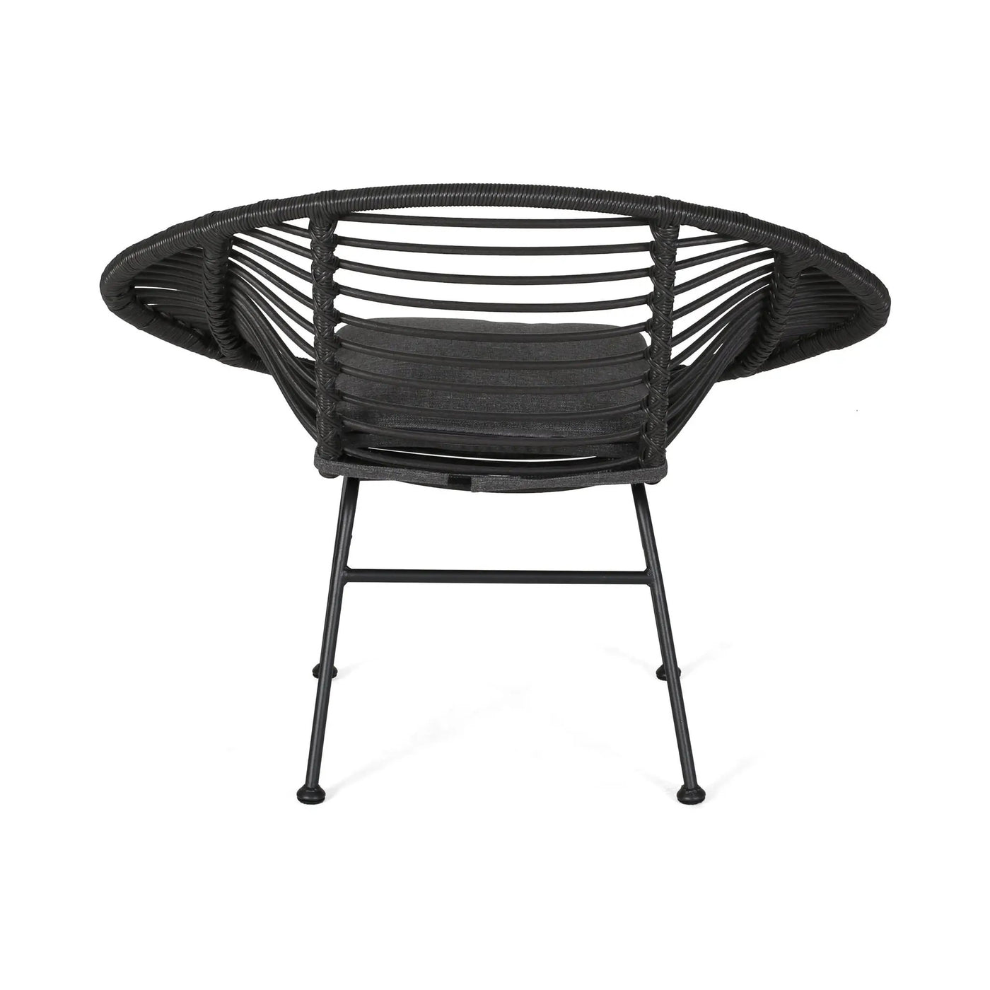 Cordella Outdoor Woven Wicker Chairs with Cushions, Set of 2 by HouseOfZazla