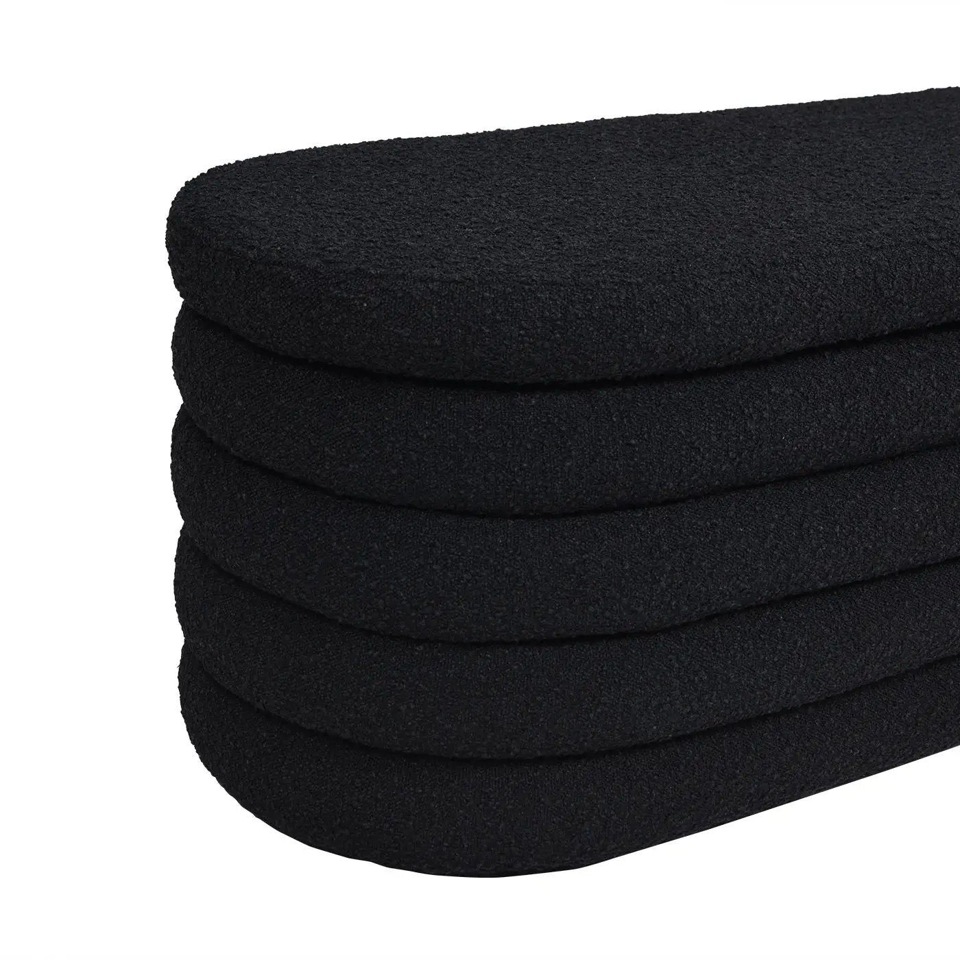 Fuji - Upholstered Oval Storage Bench by HouseOfZazla