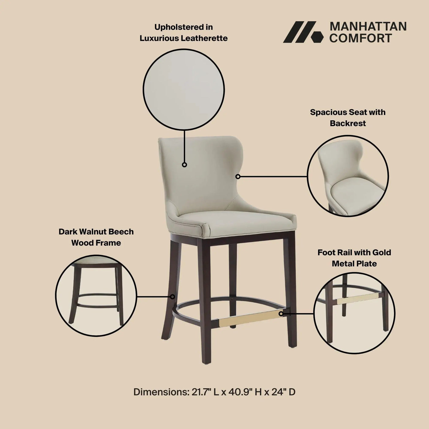 Blair - Counter Stool by HouseOfZazla