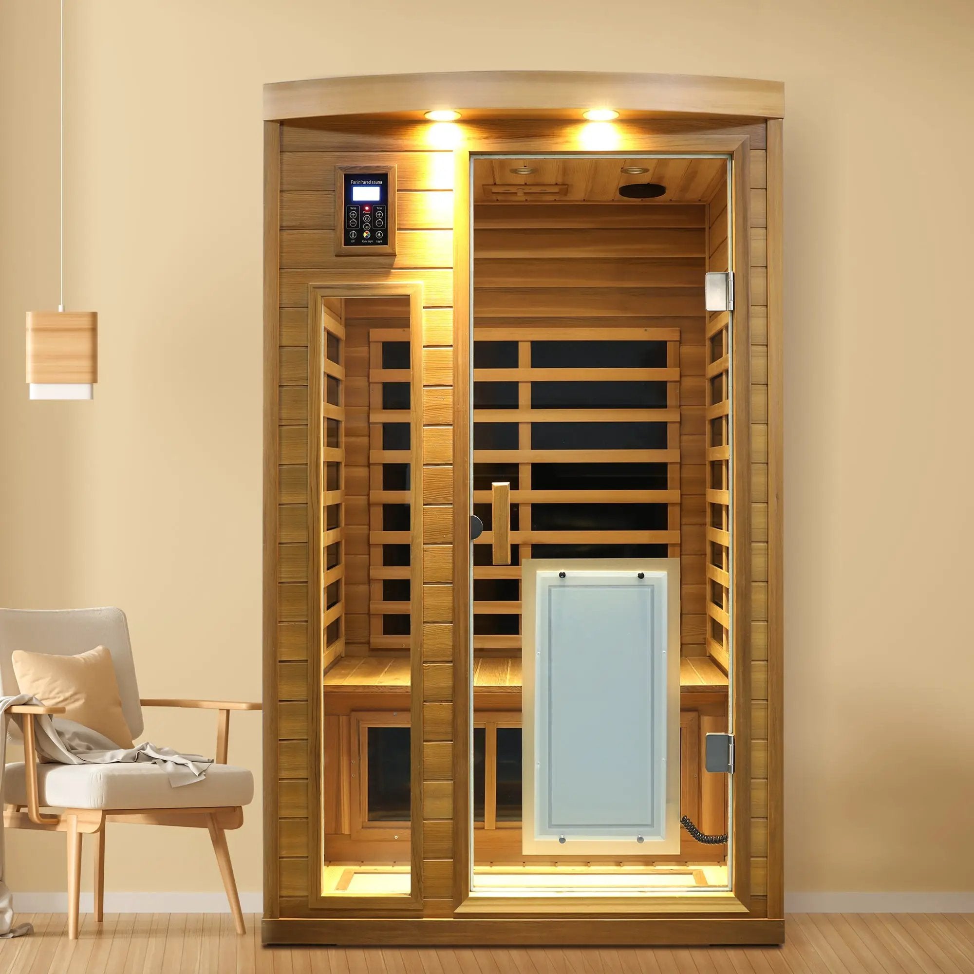 Low EMF Two Person Far Infrared Sauna by HouseOfZazla