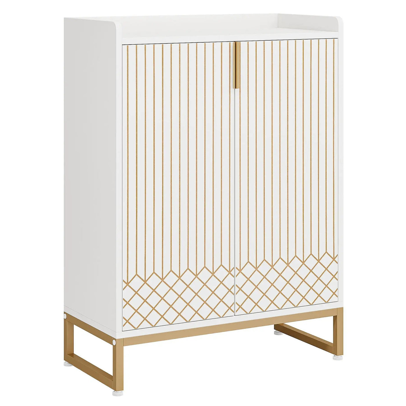 5 Tiers Shoe Storage Organizer With Doors by HouseOfZazla