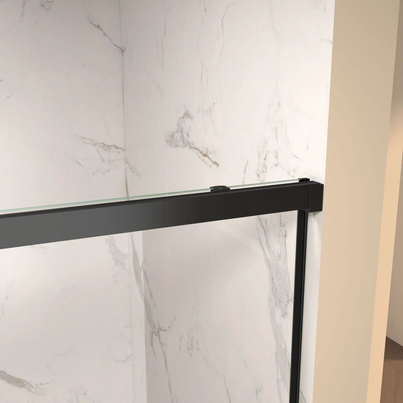 Frameless Single Sliding Shower Door by HouseOfZazla