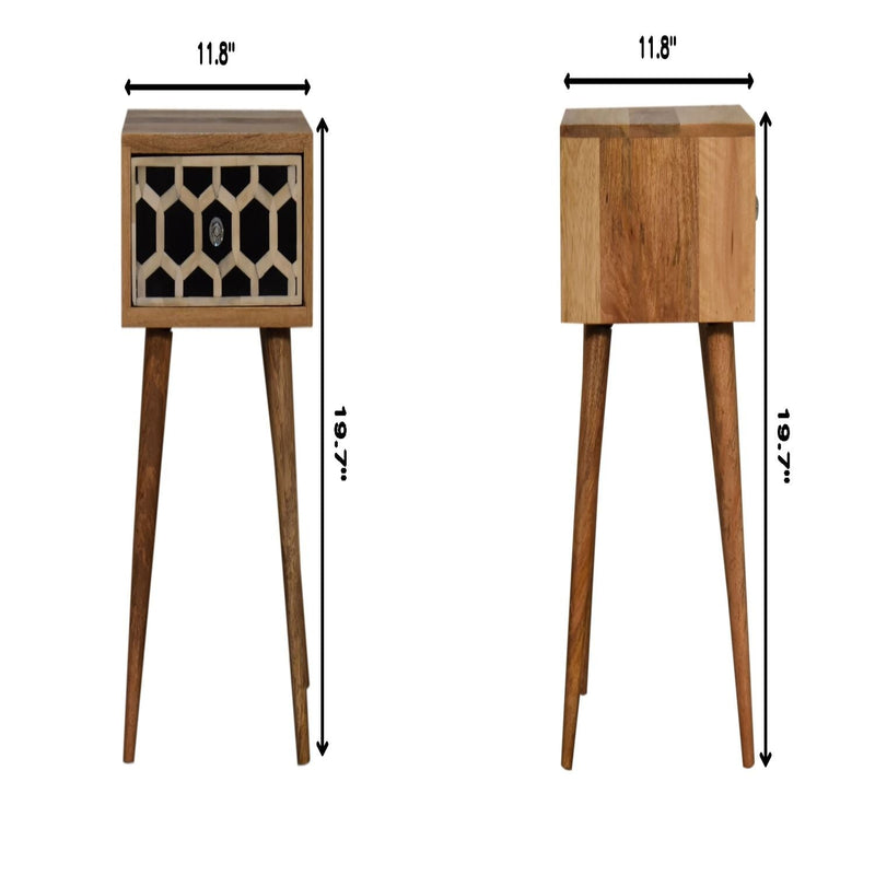 Inlay Bone Inlay Drawer Nightstand by HouseOfZazla