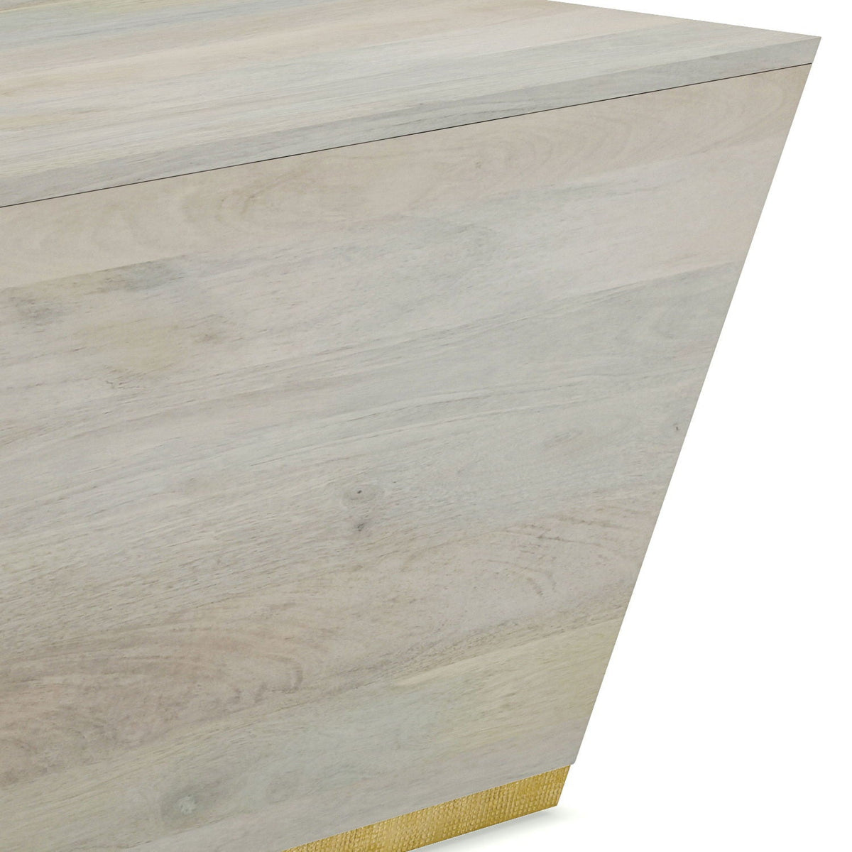 Handcrafted Square Coffee Table with Brass Trim - Multiple Finishes, photo 15 of 36