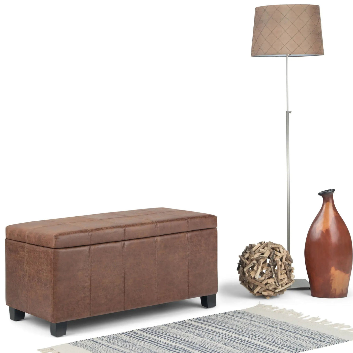 Dover - Upholstered Storage Ottoman Bench by HouseOfZazla