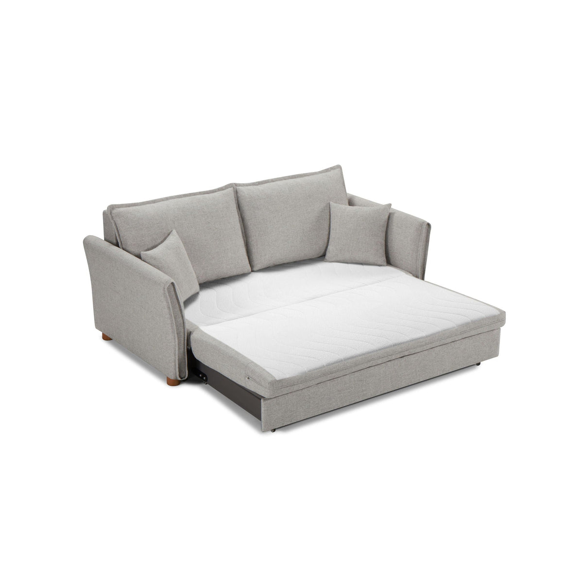 Oren Chenille Sleeper Sectional Sofa with Storage - Gray, photo 2 of 4