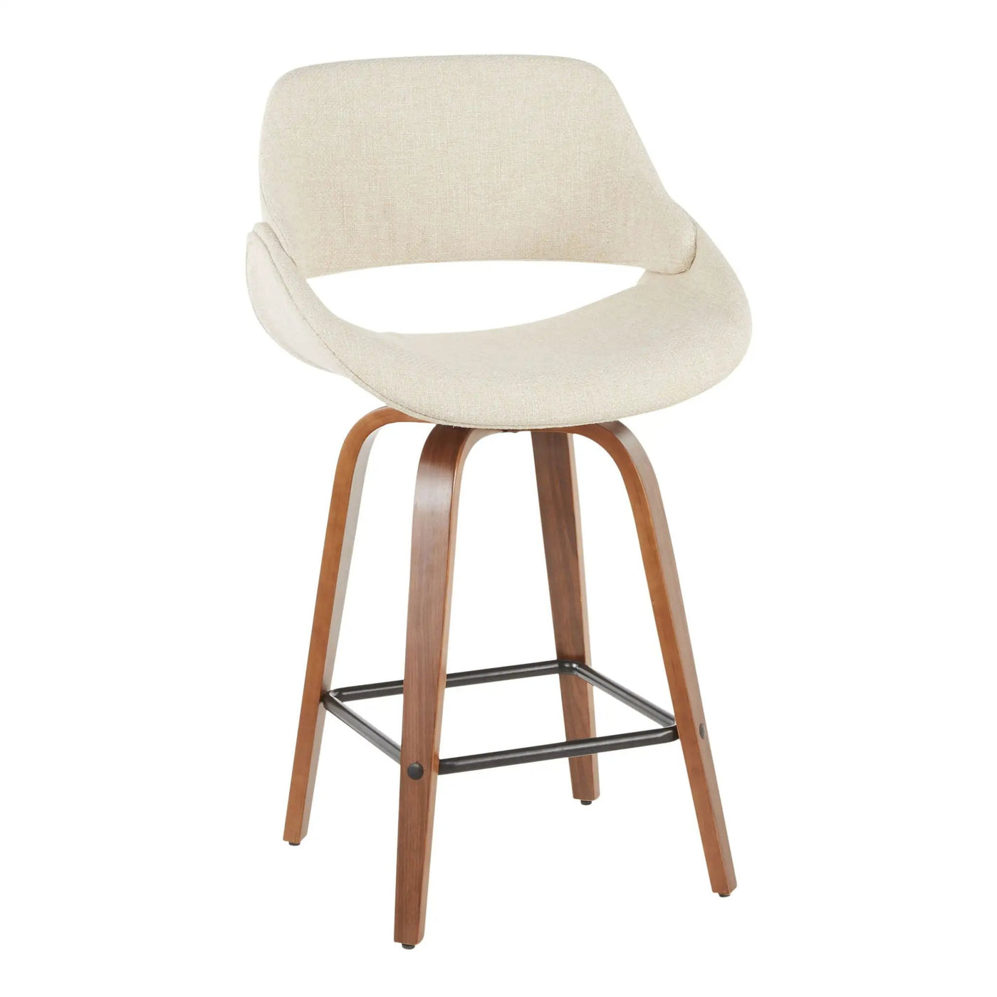 Fabrico - Mid-Century Modern, Counter Stool (Set of 2) by HouseOfZazla