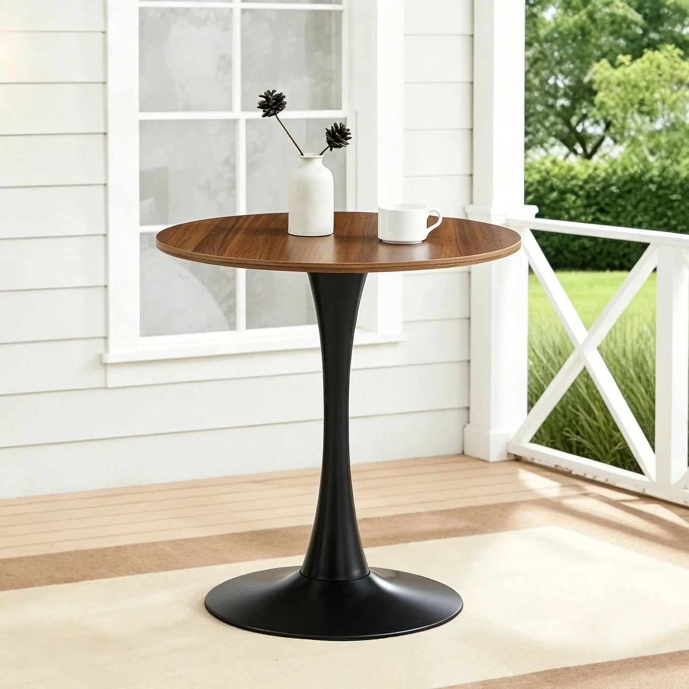Round Dining Table With Tulip Style Base by HouseOfZazla