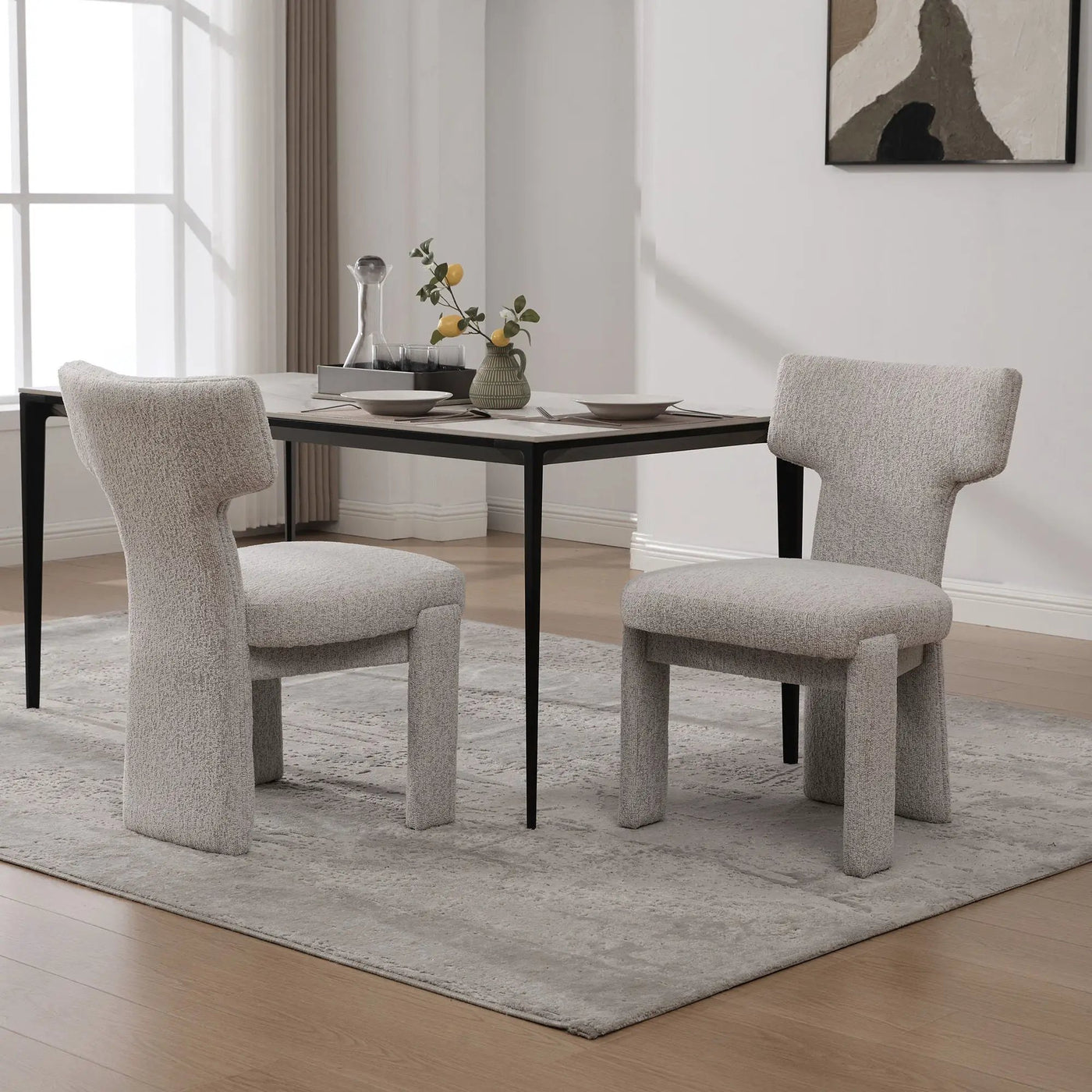 Armless Curved Back Accent Chairs by HouseOfZazla