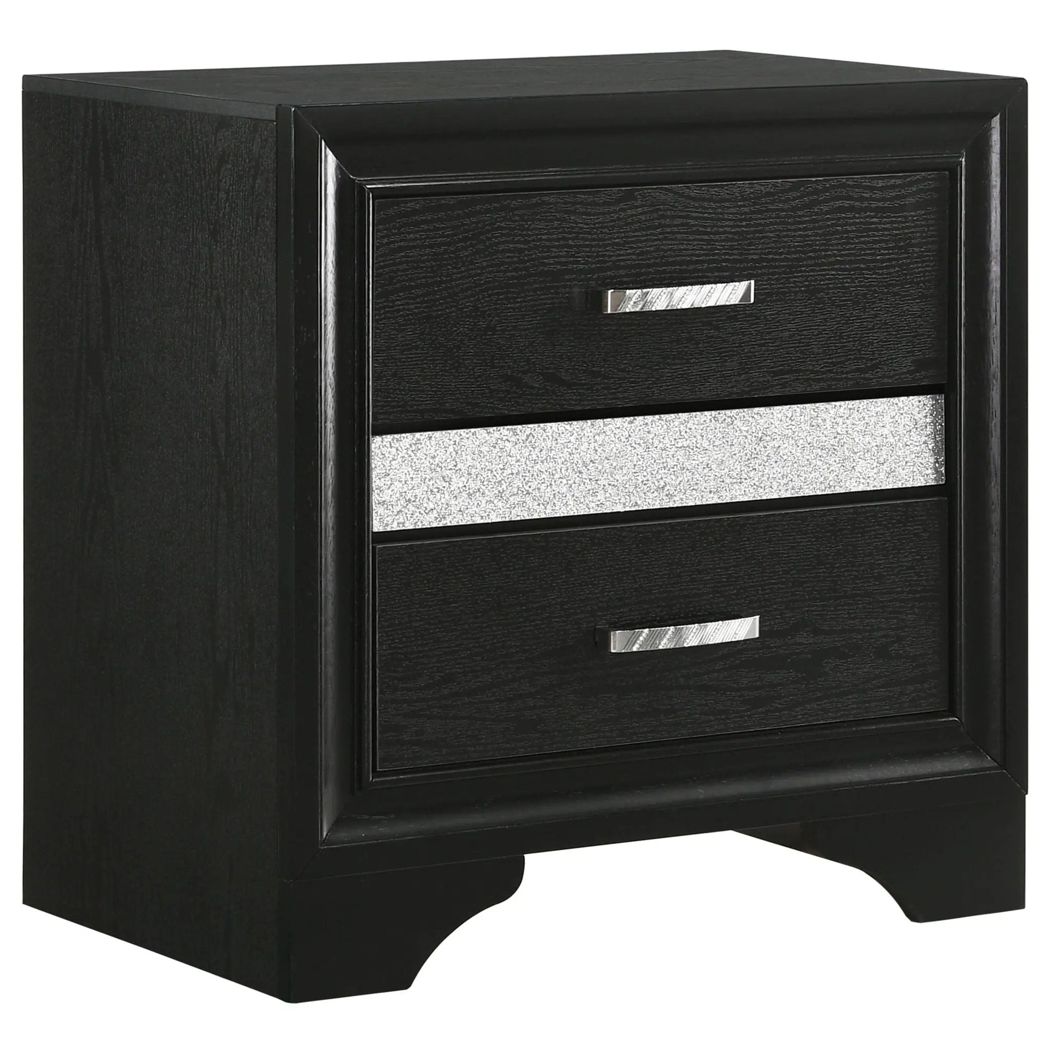 Transitional 2 Drawer Nightstand With Hidden Jewelry Tray by HouseOfZazla