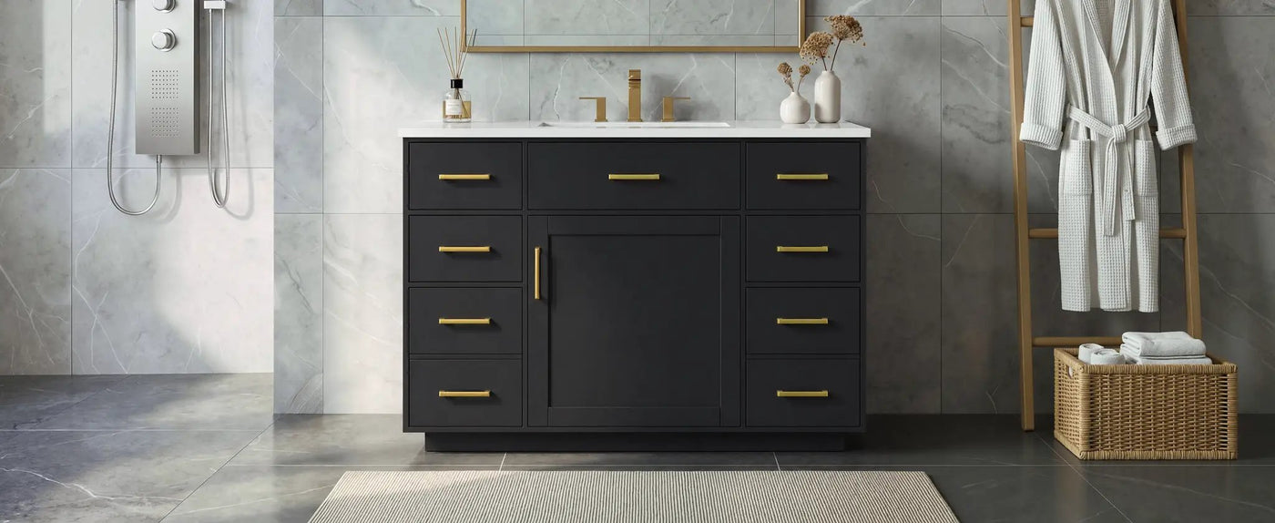 48" Bathroom Vanity with Sink Top by HouseOfZazla