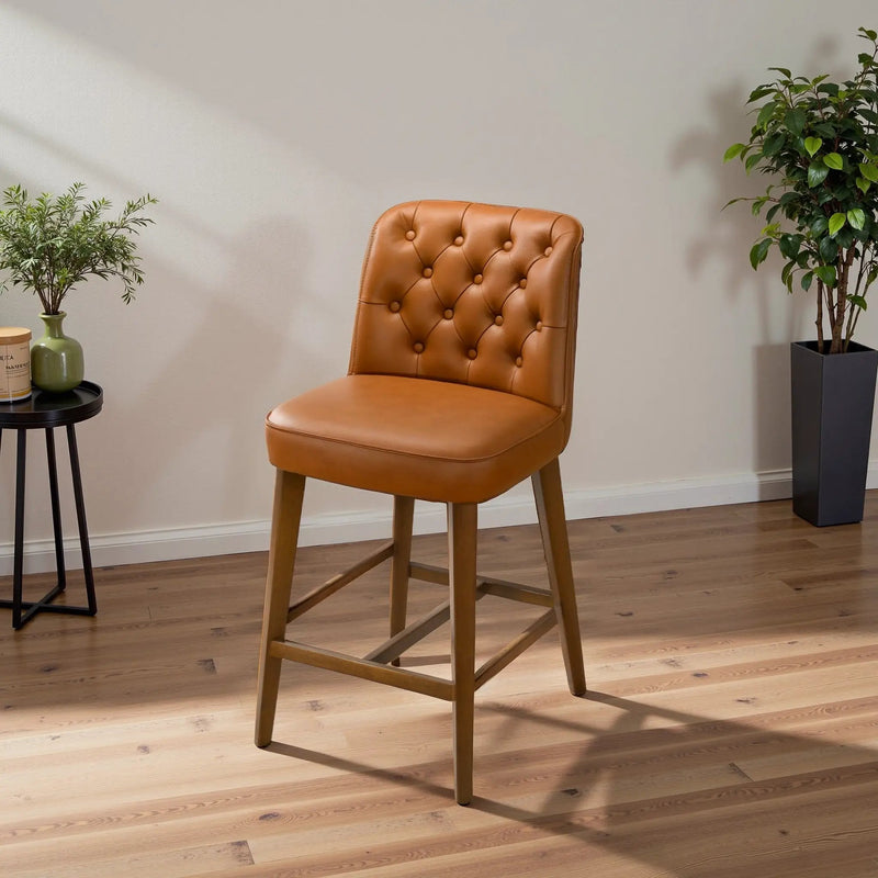 Peoria Elegant Mid-Century Modern Counter Stool for Kitchen Island by HouseOfZazla