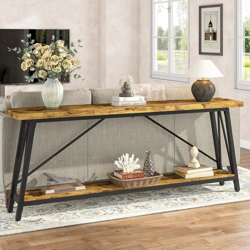 Sofa Table With Frame Extra Long Entryway Console by HouseOfZazla