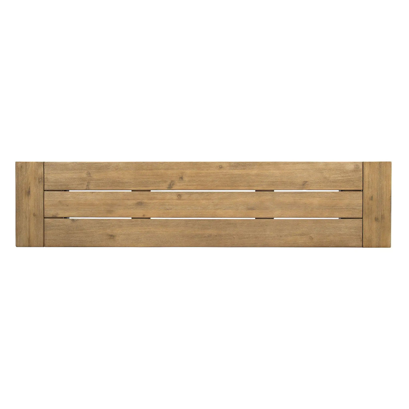 Outdoor Bench With Slat Panel Design And Acacia Wood Frame by HouseOfZazla
