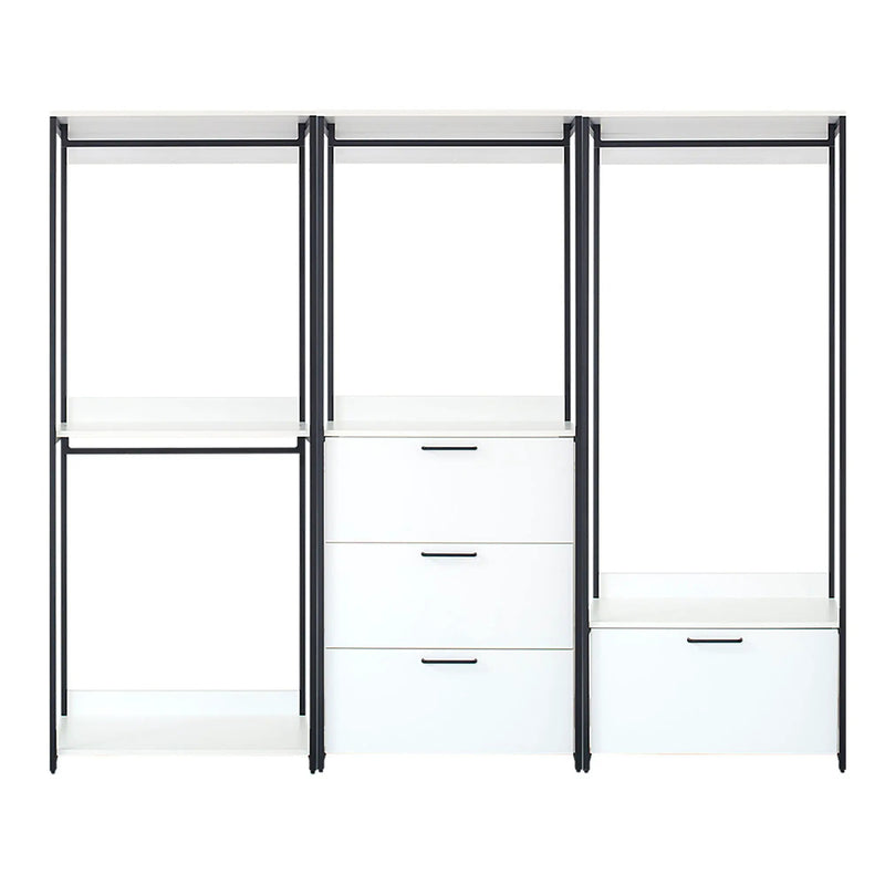 Fiona - Freestanding, Walk-In Closet System - White by HouseOfZazla