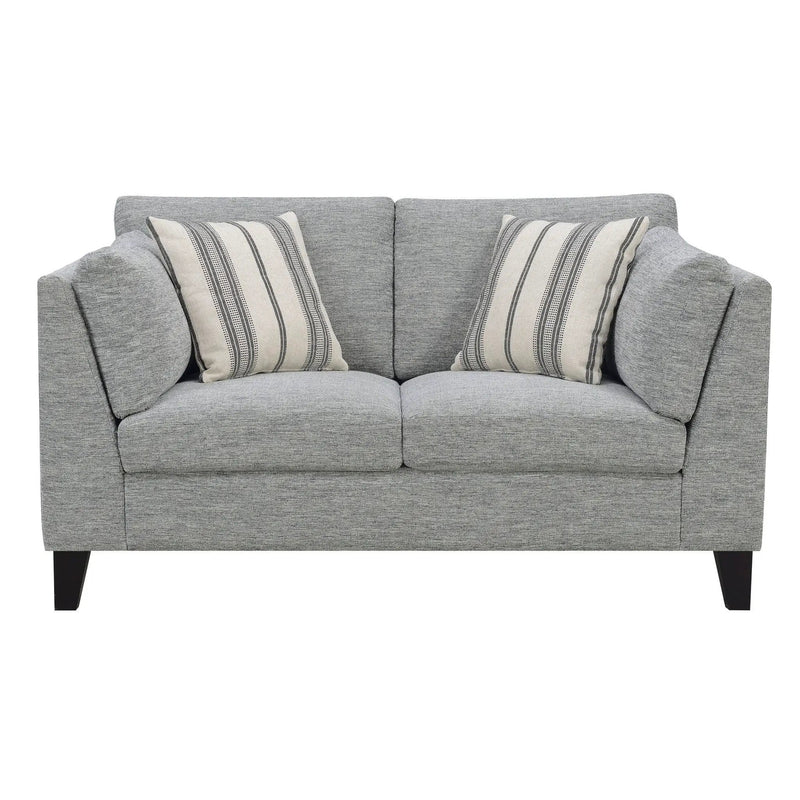 Loveseat Sofa With Upholstery - Gray by HouseOfZazla
