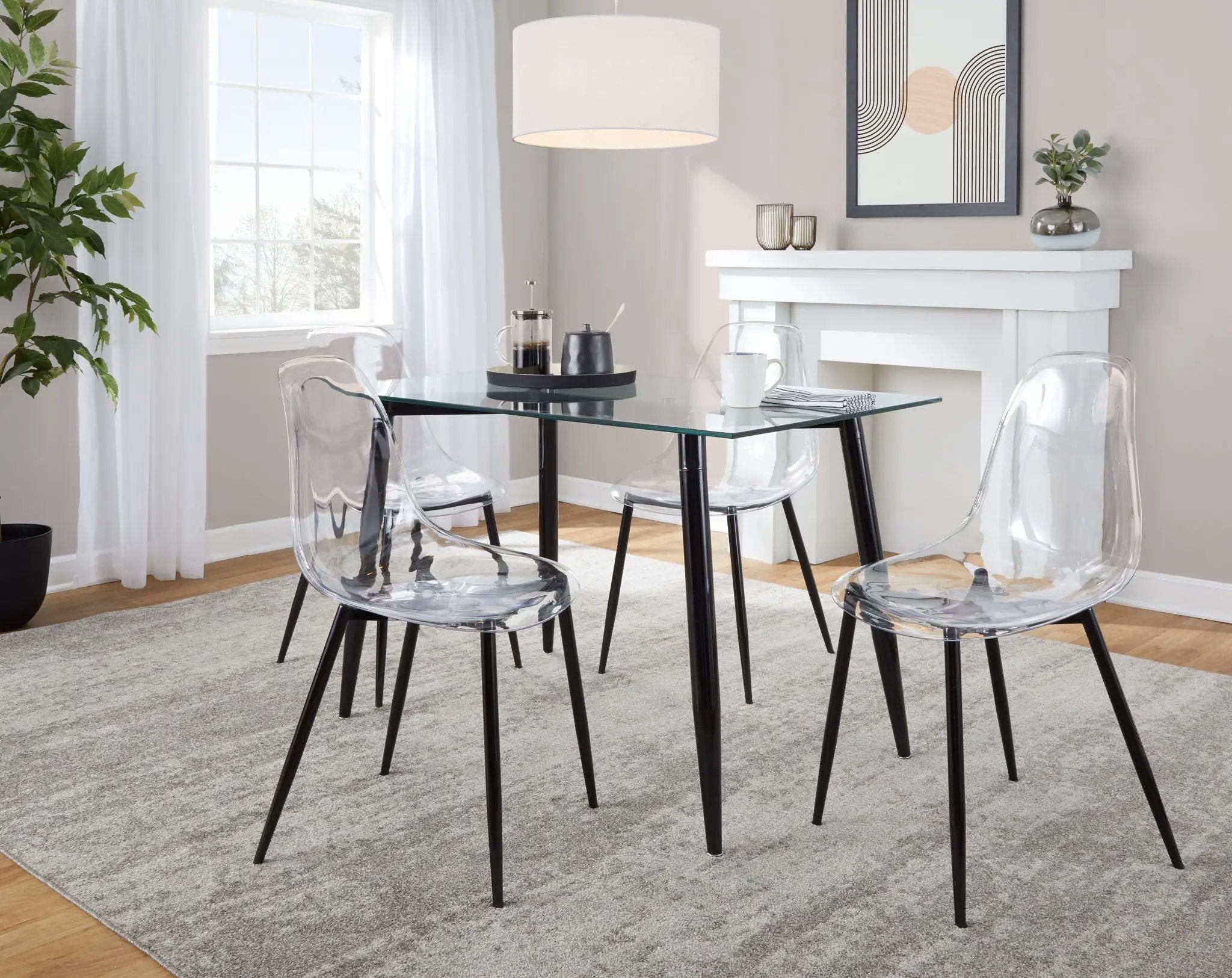 Clara - 5 Piece Mid Century Modern Dining Set by HouseOfZazla